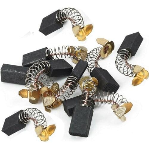 10pcs Carbon Brushes Spare Parts 6x10x16mm For CB100 CB103 Power Tool Rotary Hammer Drill