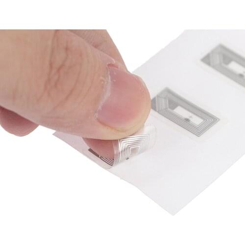 100Pcs NFC Chip Ntag213 Sticker Wet Inlay 2*1cm 13.56MHz RFID NTAG213 Label Tag