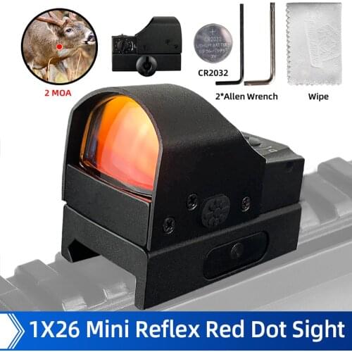 1x Tactical Red Dot Sight Hunting Airsofts Air Gun Sight Scope Riflescope Optics Collimator Sights Outdoors Hunting Riflescope
