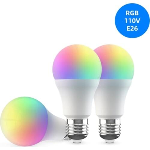 3 Pack BroadLink LB26 R1 Wi-Fi Smart RGB Bulb E26 110V Works With Google Home & Alexa