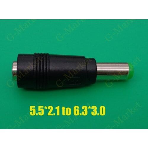 5.5*2.1 Female to 6.3*3.0 Male AC DC Power Adapter Plug Connector dc jack tip Notebook Laptop Widely for Toshiba Laptop