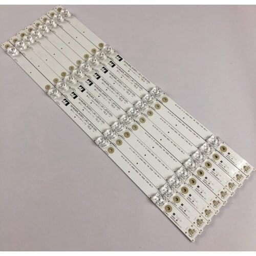8 pieces led backlight for THOMSON 49UD6596 4LEDS 45.3CM