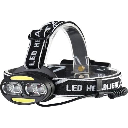 8 LED COB Car Inspect Light Led Head Lamp Flashlight USB Rechargeable Headlamp Waterproof for Night Lighting Flashlight Running