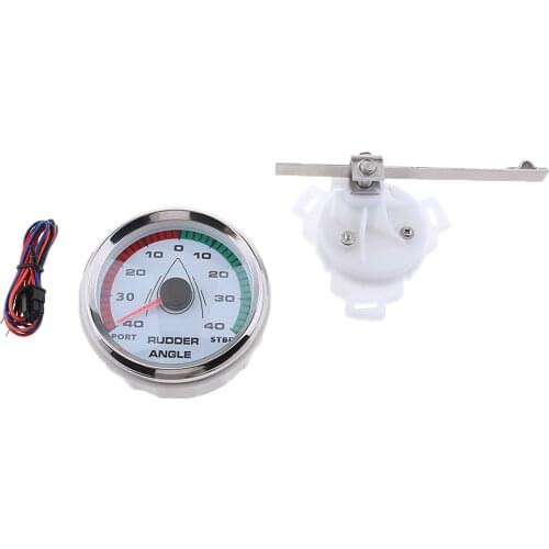 9-32V 85mm Rudder Angle Gauge 0-190ohm with Sensor for Marine Boat