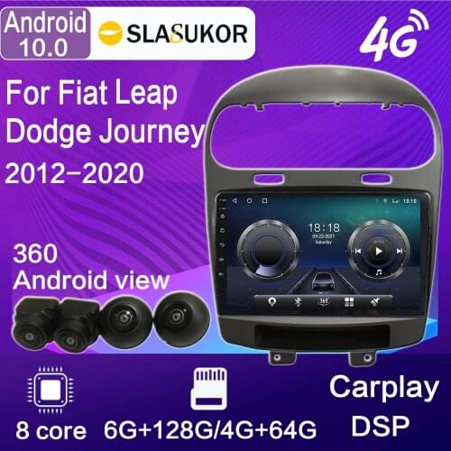 For Dodge Journey Fiat Leap 2012-2020Android 10 360 Smart Car Radios Radio with Navigation GPS Navigation Multimedia Player DSP