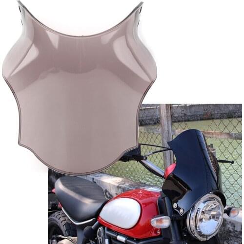 Smoke Motorcycle ABS Windshield Windscreen Wind Deflector for DUCATI SCRAMBLER 800 2015 2016 2017 2018 2019 2020