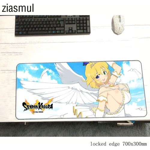 Senran kagura padmouse 700x300x2mm gaming mousepad game locrkand mouse pad gamer computer desk High-end mat notbook mousemat pc
