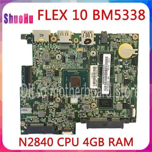 KEFU BM5338 Mainboard N2840 4G For Lenovo FLEX10 FLEX 10 Laptop Motherboard CPU DDR3 HM76 Intel Integrated 90 Days
