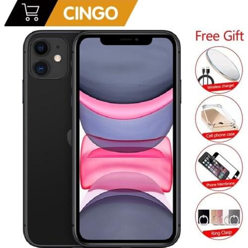 Original unlocked Apple iPhone 11 64GB/128GB/256GB 3110mAh dual 12MP camera A13 chip 6.1 inch LCD screen IOS smartphone LTE 4G