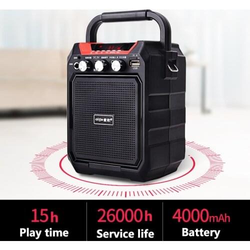 60W High Power Outdoor Portable Bluetooth Speaker Super Bass Column Subwoofer 3D Stereo Music Center Support AUX TF FM Boom Box