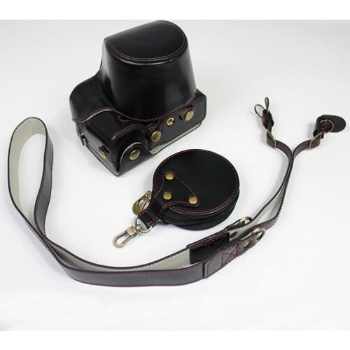 Portable PU Leather Case Camera Bag For SONY A7C Alpha 7C ILCE-7C protector cover shell With Bottom Battery Opening