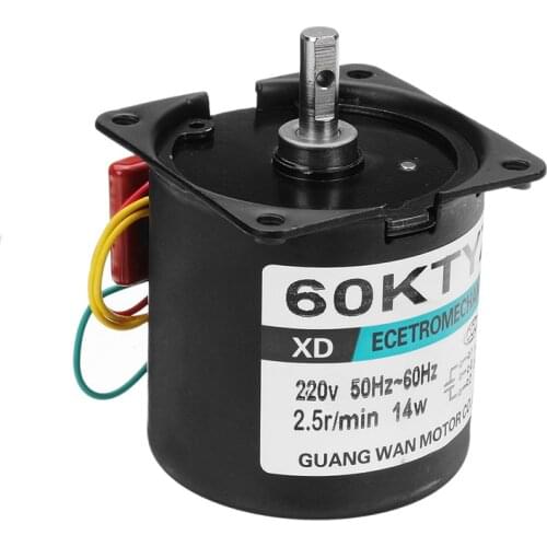 Synchronous Motor 14W 60-KTYZ AC 220V Permanent Magnet Synchronous Gear Motor Small Motor
