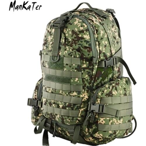ManKaTer Free Shipping Source factory High Quality Outdoor Tactical camouflage Camping Waterproof Military Tanks backpack45L