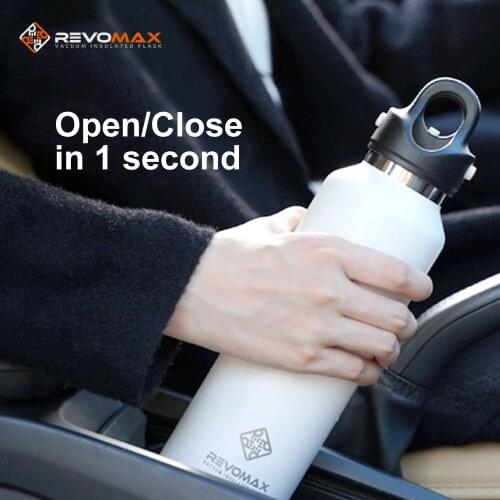 RevoMax Thermos Bottle, Portable Vacuum Flask Stainless Steel, Colourful Straight Thermos For Sport, 500ML, Travel Mug, BPA Free