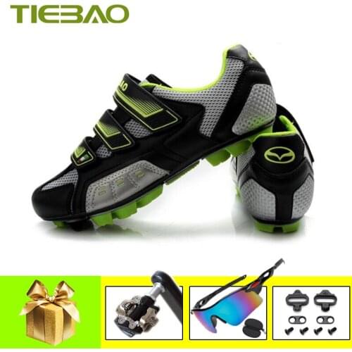 TIEBAO Cycling shoes men women mtb spd pedals breathable self-locking sapatilha ciclismo outdoor Athletic bicycle riding sneaker