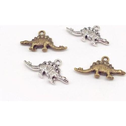 Vintage 20 pcs dinosaur charms Fit DIY Handmade necklace earring bracelet charms Jewelry Making