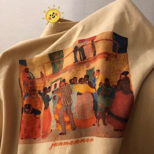 Harajuku Cartoon Printed Girls Tshirt Streetwear Green Women Summer Femme Tee Kawaii Summer Fashion Tops