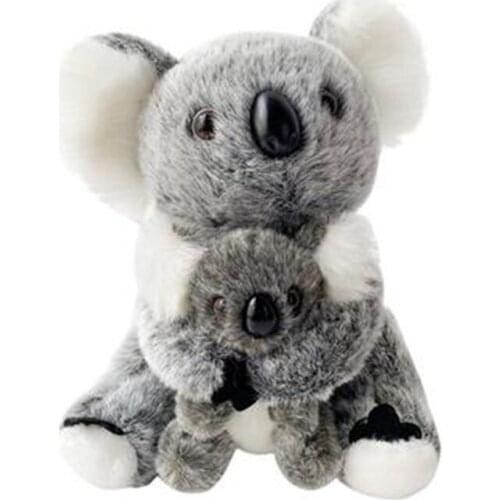 1pc Kawaii Simulation Australia Koala Plush Toy Stuffed Animal Doll Mom Baby Kids Infant Girls Toys Birthday Gift Home Decor