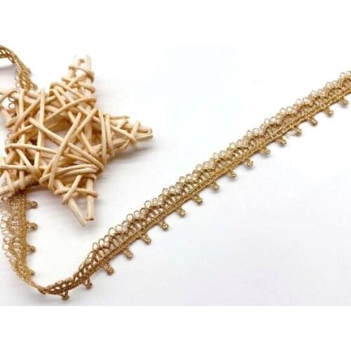 1yard/lot Width:1.3cm Exquisite Gold Line Lace Umbrella Embroidery Patterns Handmade Wedding Dress Accessories (ss-2091)