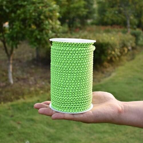 10M Dia.4mm Dia.2.5mm Reflective Paracord Luminous Camping Tent Ropes Outdoor Tool reflective rope