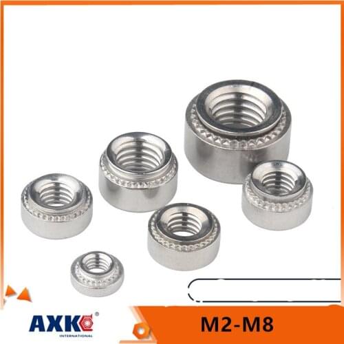 10pcs M2 M2.5 M3 M4 M5 M6 M8 304 Stainless Steel CLS Self-Clinching Nut Press Insert Rivet Nutsert Rivnut Slab 0.8-3.2mm