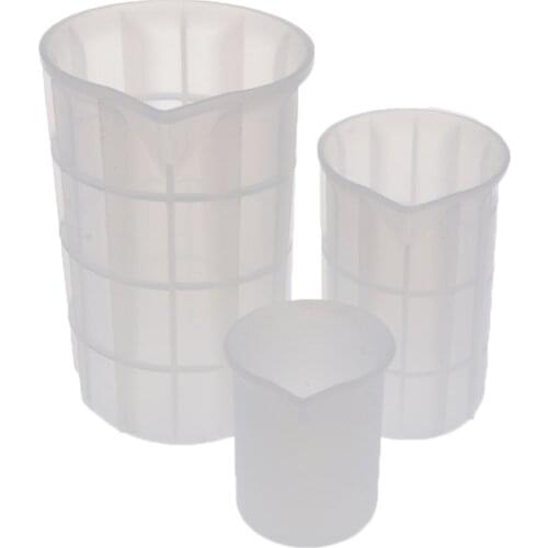 100/350/750ml UV Resin Color Mixing Silicone Cup Disposable Resin Measuring Cups