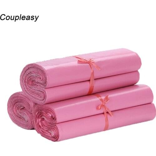 100Pcs/Lot Pink Shipping Bags Mailer Plastic Mailing Envelopes Waterproof Poly Mailers Self Seal Courier Mailing Bags 8 Sizes