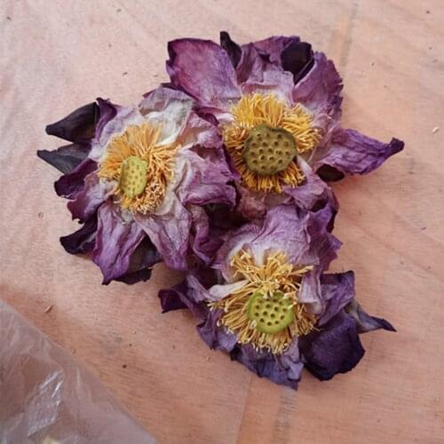 2pcs Organic Lotus Flower Herbal Dried Whole Blossom
