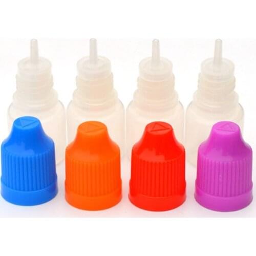 20pcs PE 3ml Plastic Dropper Bottle Empty 3mm Needle Bottles With Childproof Cap E Liquid Vials