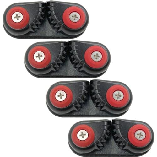 4PCS Kayak Cam Cleat Boat Canoe Sailing Boat Dinghy Aluminum Cam Cleats Fast Entry Kayak Cleats Marine Boat Yacht Accessories