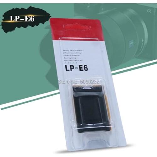 7.2v 1800mAh LP-E6 LP E6 LPE6 Battery For Canon EOS 5D Mark II III IV EOS 5DS 5DSR 6D 7D 7D Mark II 60D 60Da 70D 80D BG-E6
