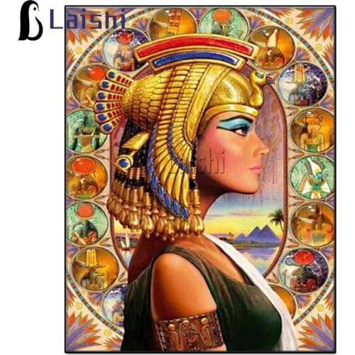5D DIY Diamond Painting egyptian goddess , Cleopatra Full Diamond Embroidery Home Decor Needlework Diamond Mosaic wall nice Gift