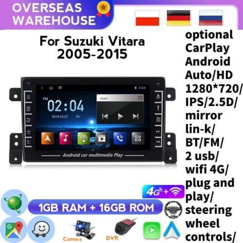 NAVITREE For Suzuki GRAND Vitara 3 Car Radio Multimedia Video Player Navigation GPS Android 8.1 Car Radio 2 Din 8'' 2005-2015