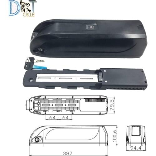 Free shipping Electric bicycle replacement Li-ion 500W 1000W 48V 52V 36V xiapu jumbo shark down tube battery pack with charger