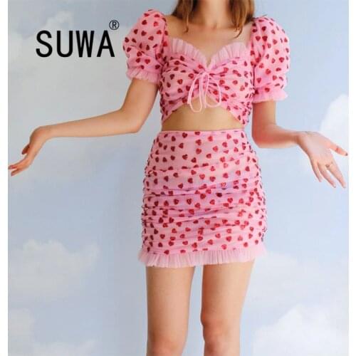 Strapless Deep V Neck Short Sleeve Crop Top And Hot Short 2 Pieces Set Sexy Tight Club Party Lady Fashion Tracksuits