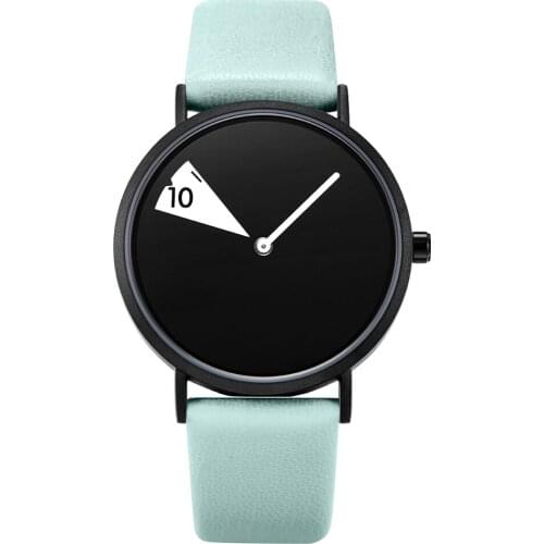 Creative Women Watch Fashion Wristwatch Lady Sky Clock Rotate Blue Leather Clock Quartz Watches Montres Femme Reloj Mujer