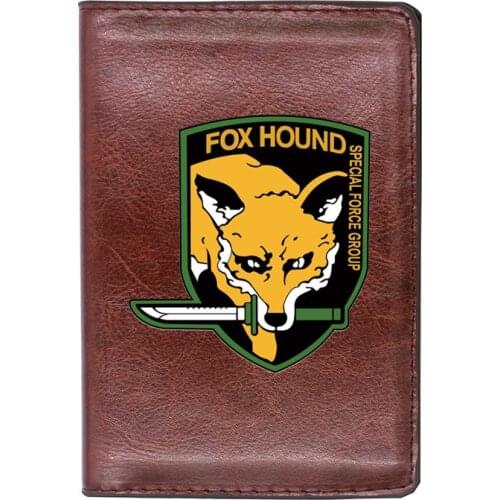 Special Force Group Foxhound Travel Passport Case Personality Leather Men Women ID Credit Card Holder Cover