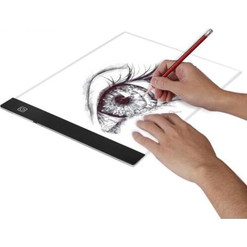 A4 LED Drawing Tablet Digital Graphics Pad LED Light Sketch Book Copy Board Digital Tablets for Diamond Painting Sketch Drawing
