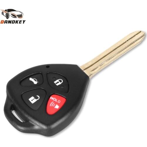 Dandkey 10X 4 Button Remote Car Key Shell Case Fob Replace For Toyota Camry Avalon Corolla Matrix RAV4 Venza key shell