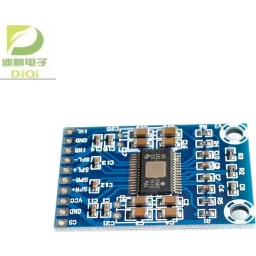 DC 12V-24V 2x50W Dual Channel Mini Digital Amplifier D Class 50W+50W TPA3116D2 XH-M562 Amplifier 50W Power Amplifier Board