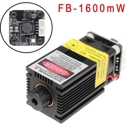 FB04-1600 1600mW 445nm Blue Laser Module 2*2.54-2P TTL/PWM Modulation DIY Engraver for EleksMaker