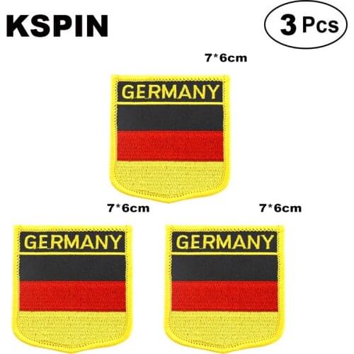 Germany Shiled Shape flag patches national flag patches for Cothing DIY Decoration