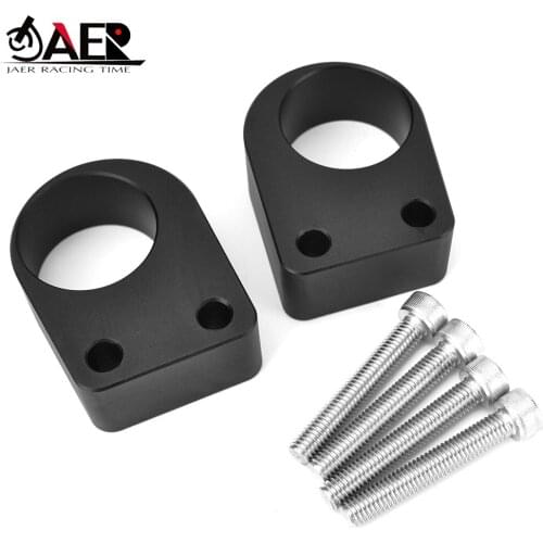 JAER CNC Handlebar Risers Height up Adapters Clamp for Kawasaki Ninja 250 Ninja300 2013-2019