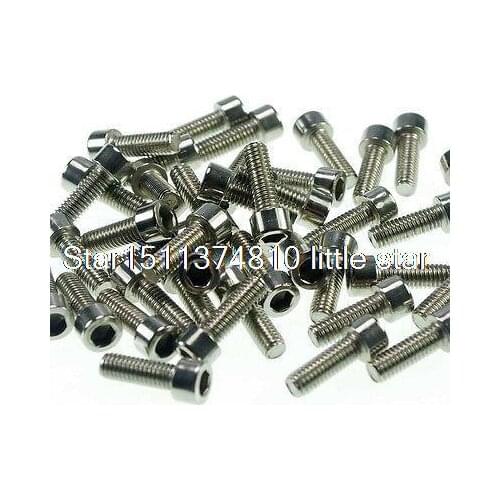Lot50 Metric Thread M4*16mm Stainless Steel Hex Socket Bolt Screws