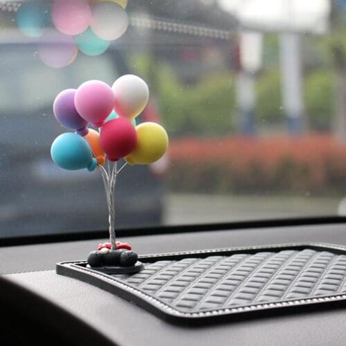 Mini Balloon Car Interior Accessories Decoration Cute Creative Birthday Gift Tabletop Ornament Auto Goods Interior Accessories