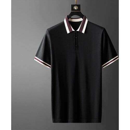 2021 Summer Knitted Polo Shirt Men Short Sleeve Polo Shirts Business Casual Male Clothing Slim Office Social Tops Para Hombre