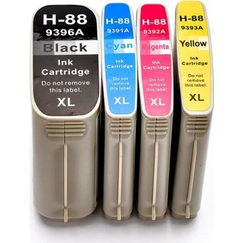 INK WAY 4 Pack Ink Set use for HP88 C9396A C9391A C9392A C9393A for HP Officejet Pro K550 K8600