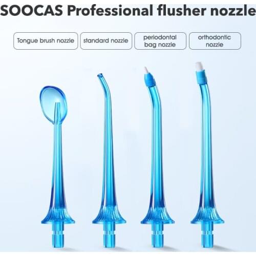 SOOCAS W3 Pro Water Flosser Nozzles Oral Irrigator Nozzle Original Portable electric Dental Nozzle Tips Extra Replacement