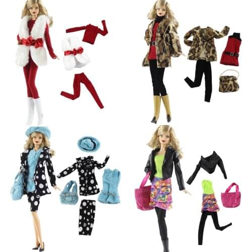 2018 New Christmas Winter Wear Autumn Suit Coat Pants Bag Set Outfit Clothing Clothes For 1/6 BJD Xinyi Barbie FR ST Doll Gift