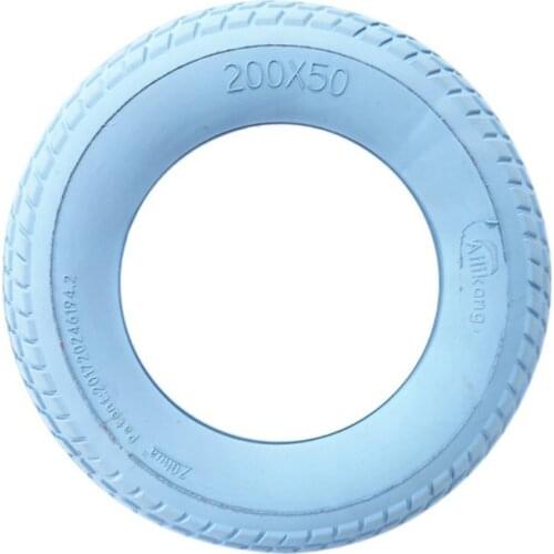 Solid Color Scooter Front Wheel Rubber Elastic Shockproof Hollow Tire Back Wheel Accessories Electric Scooter